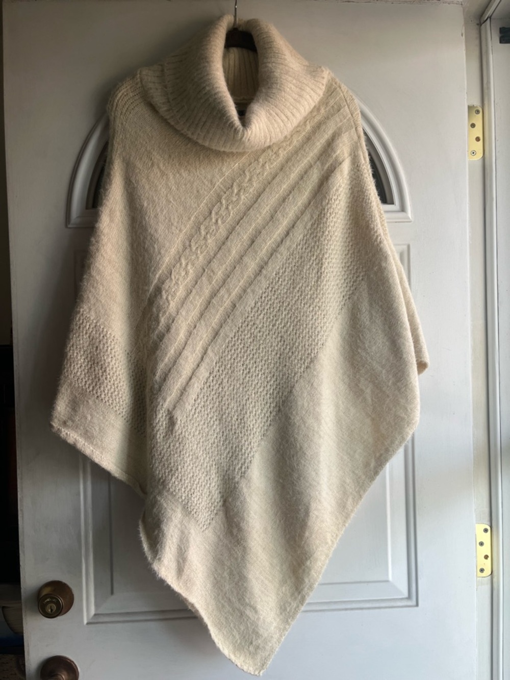 Cowl neck poncho